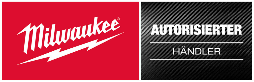 Milwaukee Logo und Schriftzug autorisierter Händler